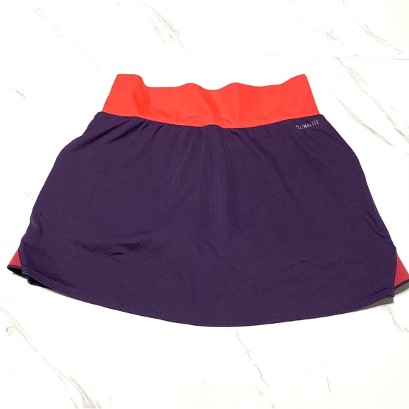 EUC Adidas Climalite Purple Orange Tennis Skort Size Small - Picture 7 of 11